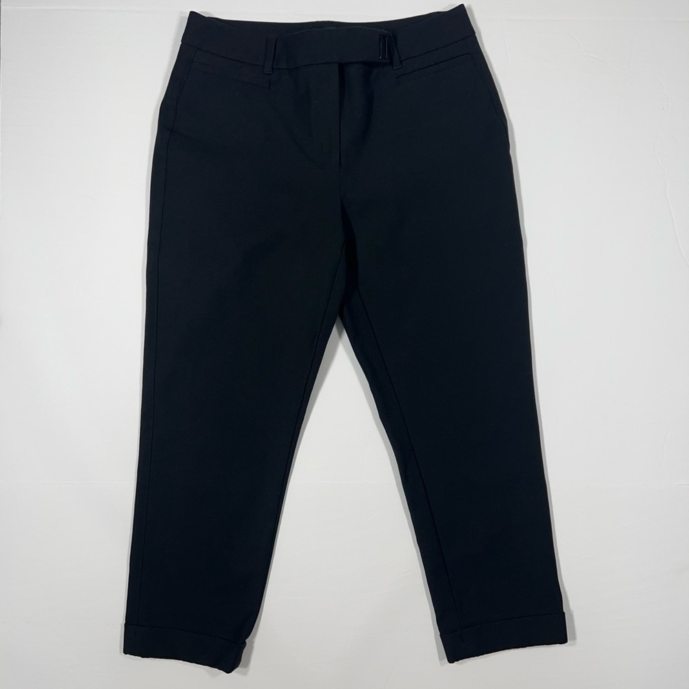 White House Black Market Black Slim Crop Pants Women's Size 4
